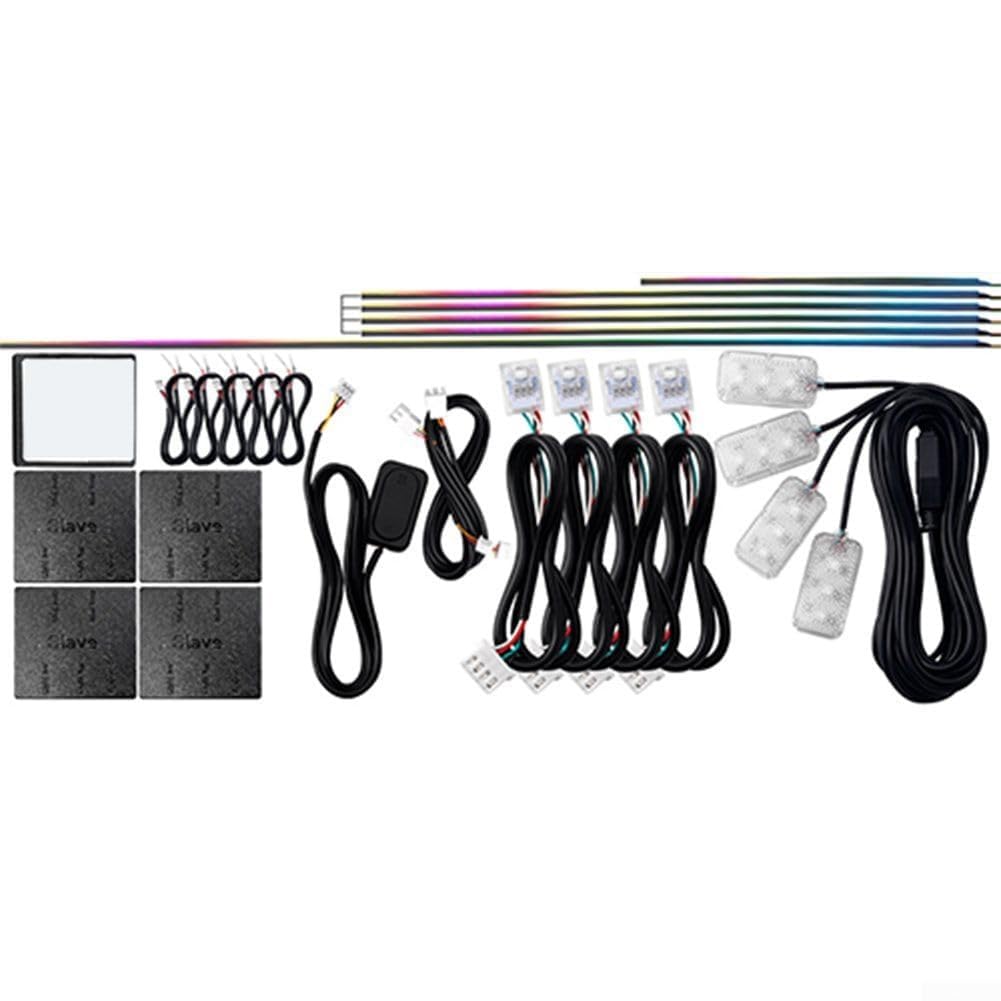 Striscia LED Auto RGB 90CM Controllo App