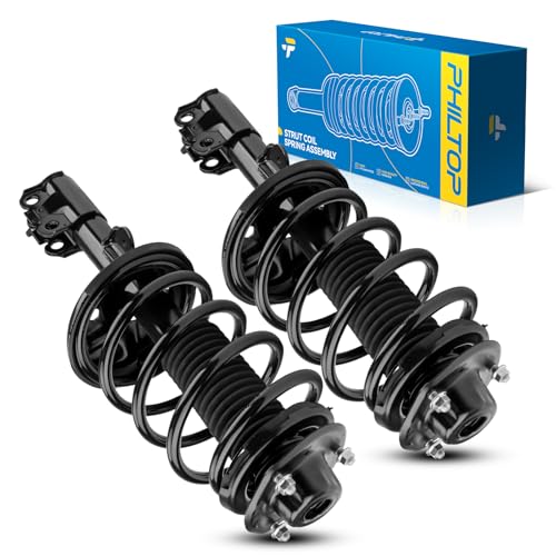 Image of PHILTOP Front Complete Struts Shock absorber fits Sienna 1998 1999 2000 2001 2002 2003 171437 171438 Struts with Coil Spring Assemblies Set of 2 SAA699
