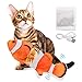 ZITFRI Jouet pour Chat Jouet Poisson Electronique en Mouvement Poisson Interactif pour Chat USB Rechargeable avec Cataire