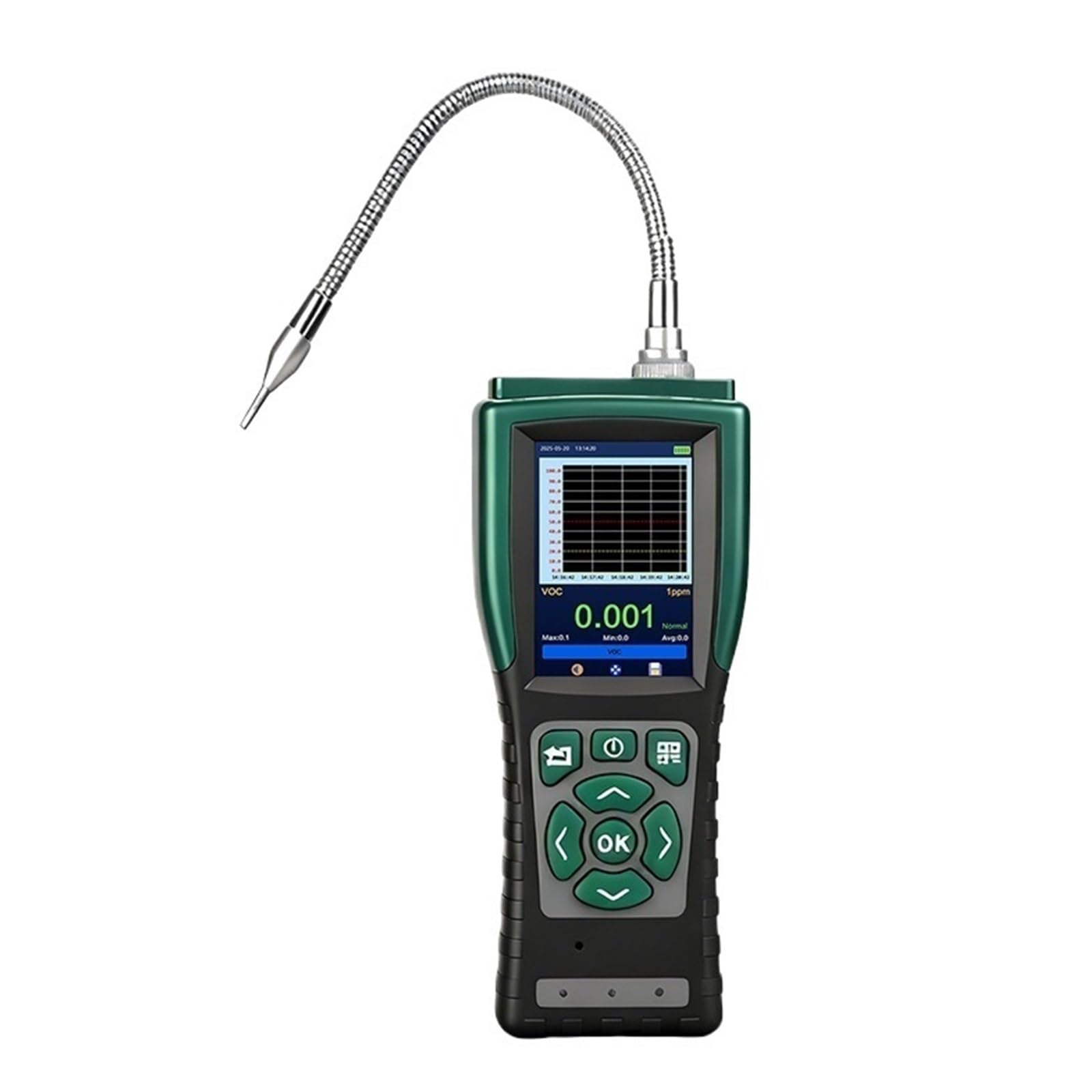 JVDDI Industrial Portable Formaldehyde Gas Detector Pump Suction CH2O Gas Analyzer for Chemical Plant Safety(Pro Data Logging Ver,Formaldehyde)