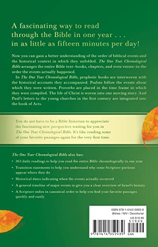 The One Year Chronological Bible NIV (Softcover) - Image 2