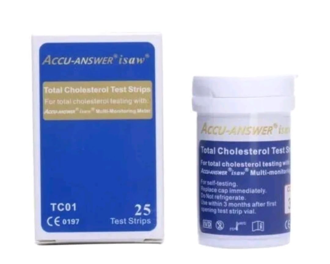 MEDISUPPLY.CO.UK Accu-Answer Wielofunkcyjny system monitorowania cholesterolu paski testowe (25)