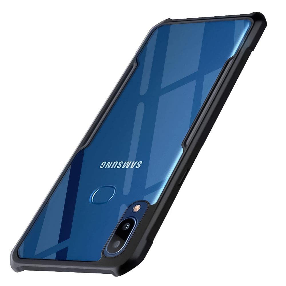 WOW IMAGINE Shock Proof Clear Protective Back Case for Samsung Galaxy A10s | Galaxy M01s - AirEDGE Technology | 360 Degree Camera Protection | Transparent Hybrid Back Case Mobile Cover - Black (B09WVLFV6H) Amazon Price History, Amazon Price Tracker
