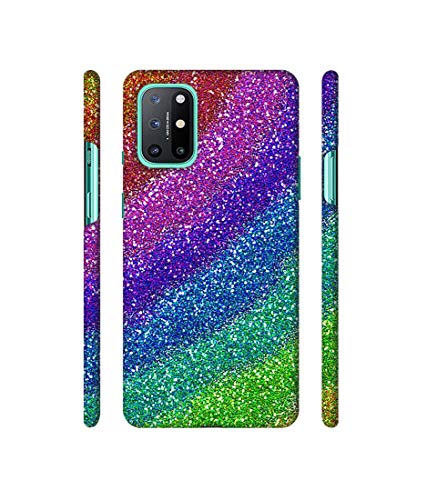 Image of Amazon Brand - Solimo Designer Multicolor Sparkle 3D Printed Hard Back Case Mobile Cover for OnePlus 8T