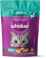whiskas Petisco Whiskas Temptations Anti Bola De Pelo Para Gatos Adultos 80 G