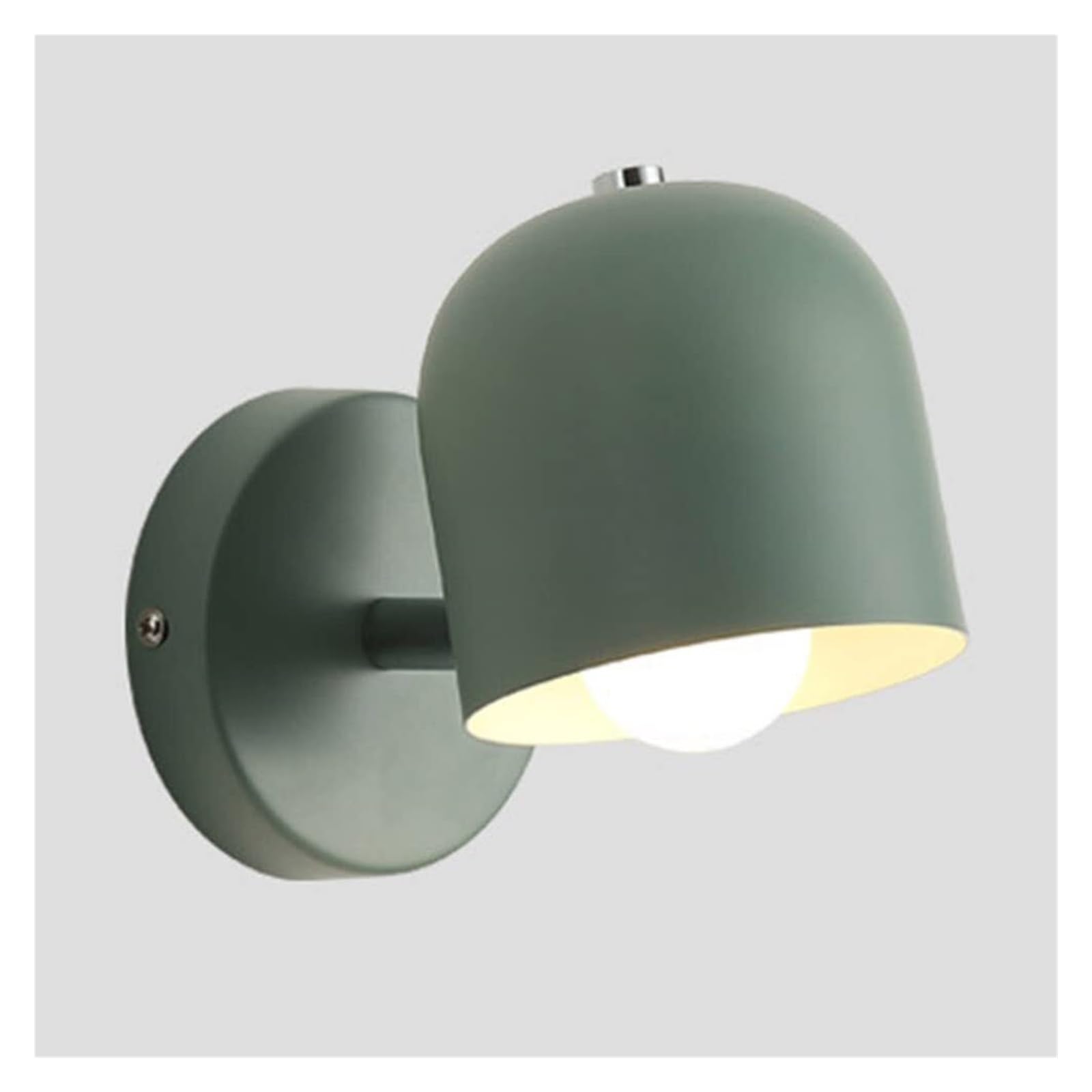KHUKHU Wall Sconces, Modern Sconces Light Fixtures Metal Shade,Wall Light Fixtures Indoor Decor Lamp for Hallway,Bedroom,Living Room,Reading,Bedside,Kitchen,Nightstand(Green)