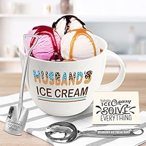 Husbandgiftsvalentinesdaygiftsforhusbandbirthdaygiftvalentinesforhusbandfromwifehusbandicecreambowlwithscoopshovelspoonset  Urban Country Home Decor Husband gifts valentines day gifts for husband birthday gift valentines for husband from wife husband ice cream bowl with scoop shovel spoon set  urban country home decor