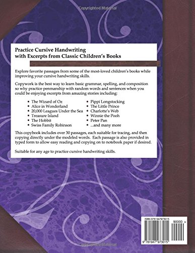 Classic Children's Literature Copywork: Practice Cursive Handwriting with Excerpts from the Great Books (Classic Copywork: Cursive) - Image 2