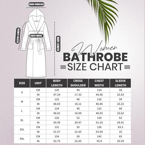 Bata de baño de forro polar suave iniber bata para mujer cálida y cómoda talla grande 5