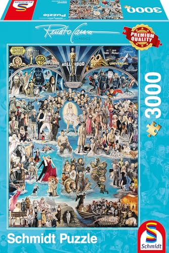 Schmidt Spiele 59347 Renato Casaro, Hollywood, Puzzle Da 3000 Pezzi - 4