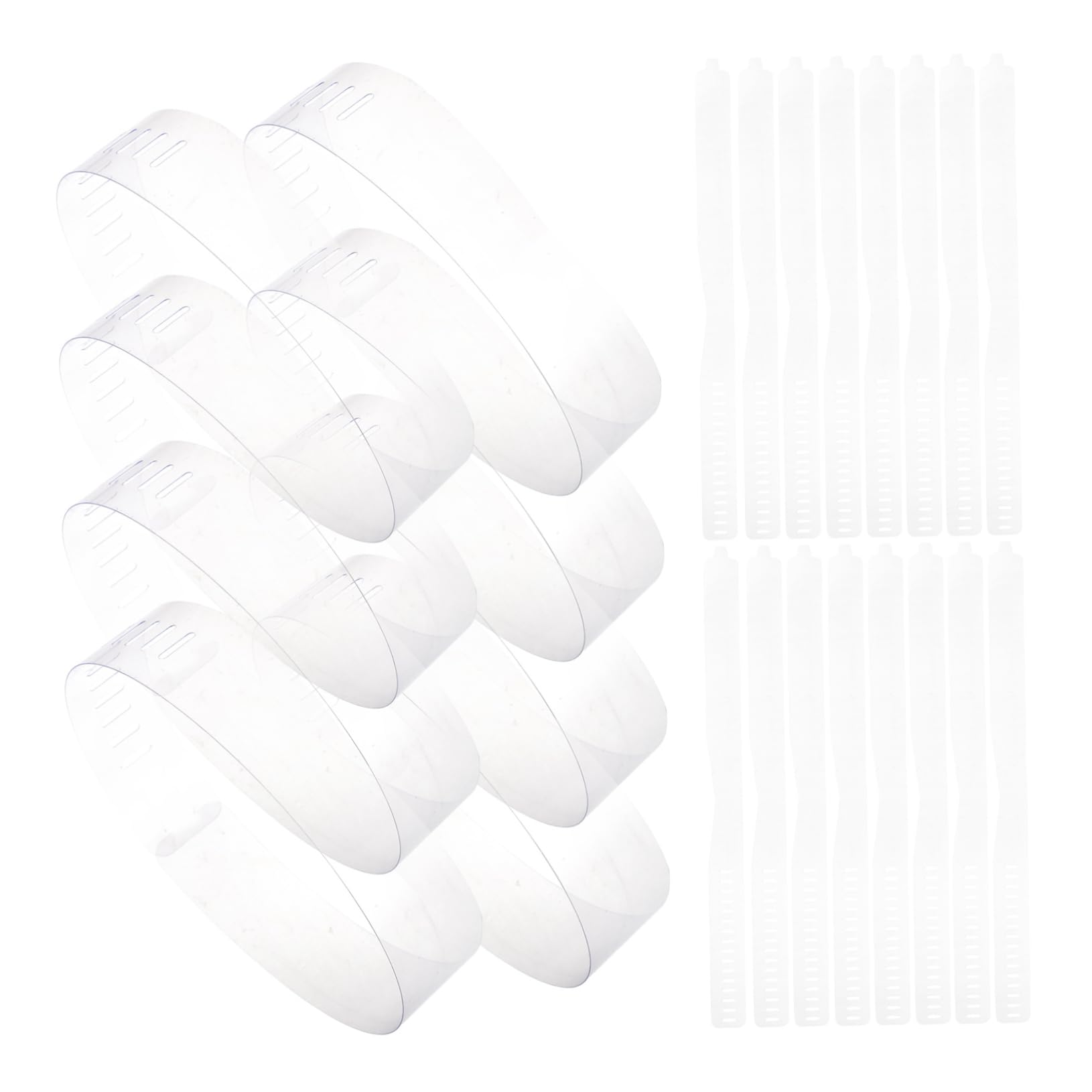 Hohopeti Collar Support for Men's and Women's Shirts Plastic Collar Stays Dress Shirt Stiffener System