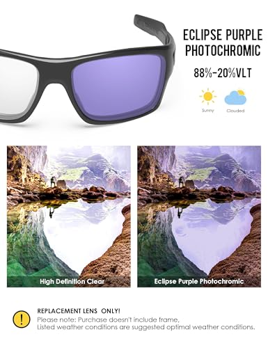 Image of BLAZERBUCK Anti-salt Polarized Replacement Lenses for Oakley Turbine OO9263 Sunglass