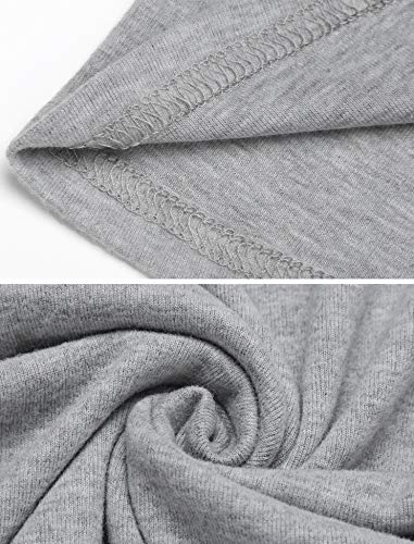 Womens Tops,Halife Long Sleeve Tunic Tops for Women To Wear With Leggings Light Grey XL