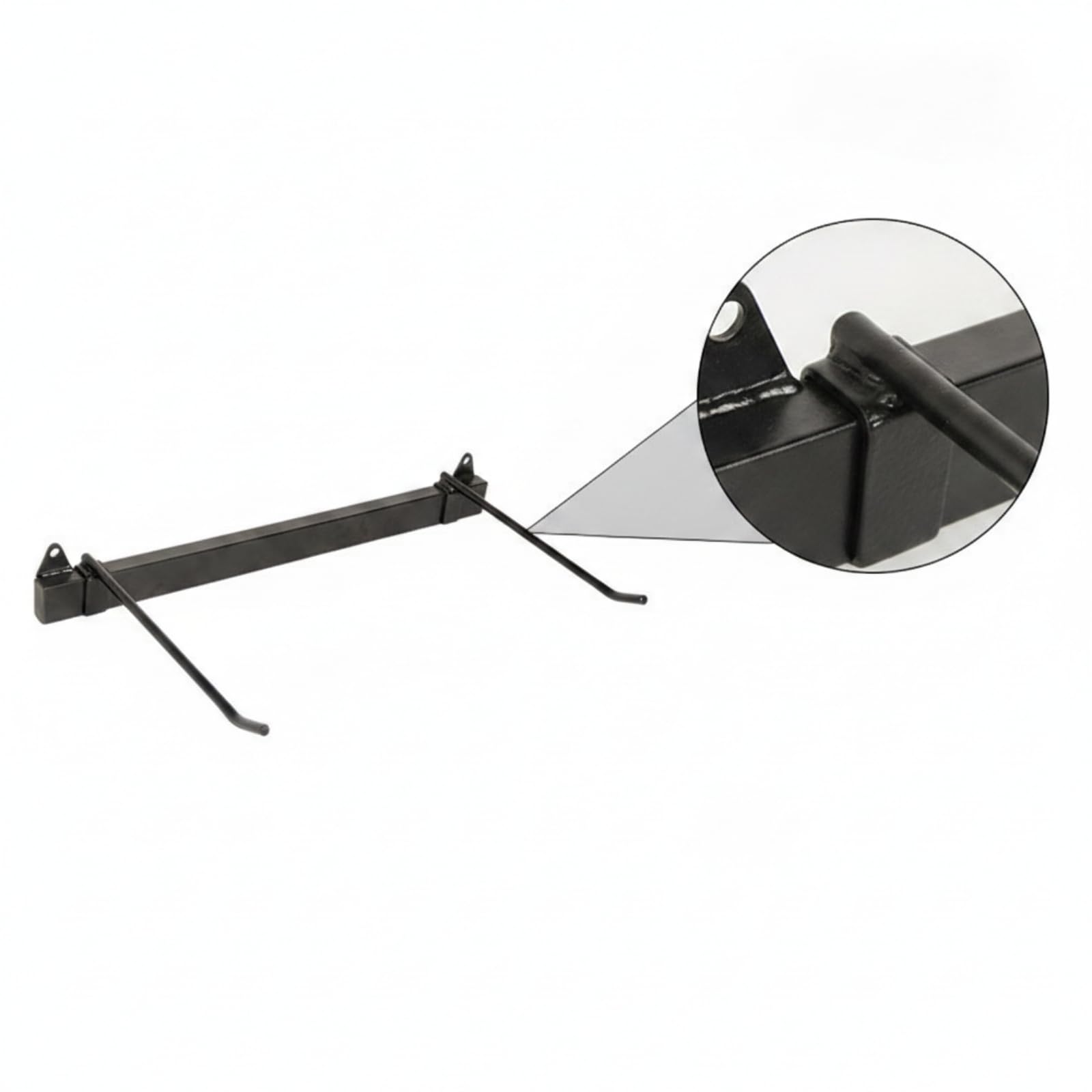 KESOTO Soporte Pared para Esterillas Ajustable Metal Negro con Brazos Curvos para Sujeción Ejercicio para Gimnasio en Casa Estudio O Garaje