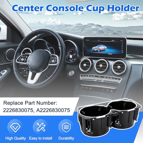 Portavasos consola central para Mercedes-Benz S-Class 2013-2020 miniatura 3