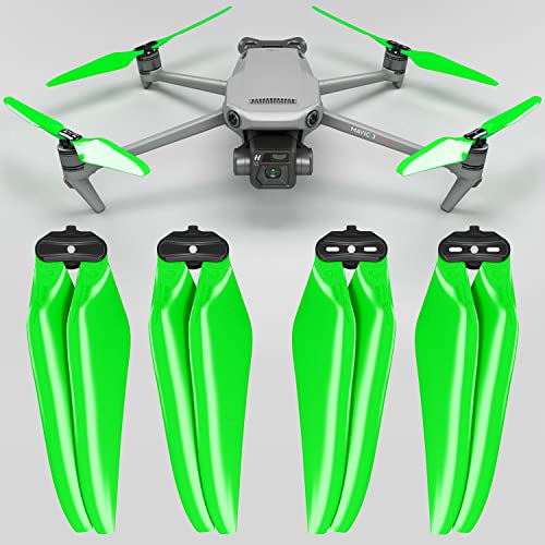 Hélices Master Airscrew Stealth para DJI Mavic 3 & Mavic 3 Pro/Cine/Enterprise/Classic/3T/3M - Verde, 4 piezas