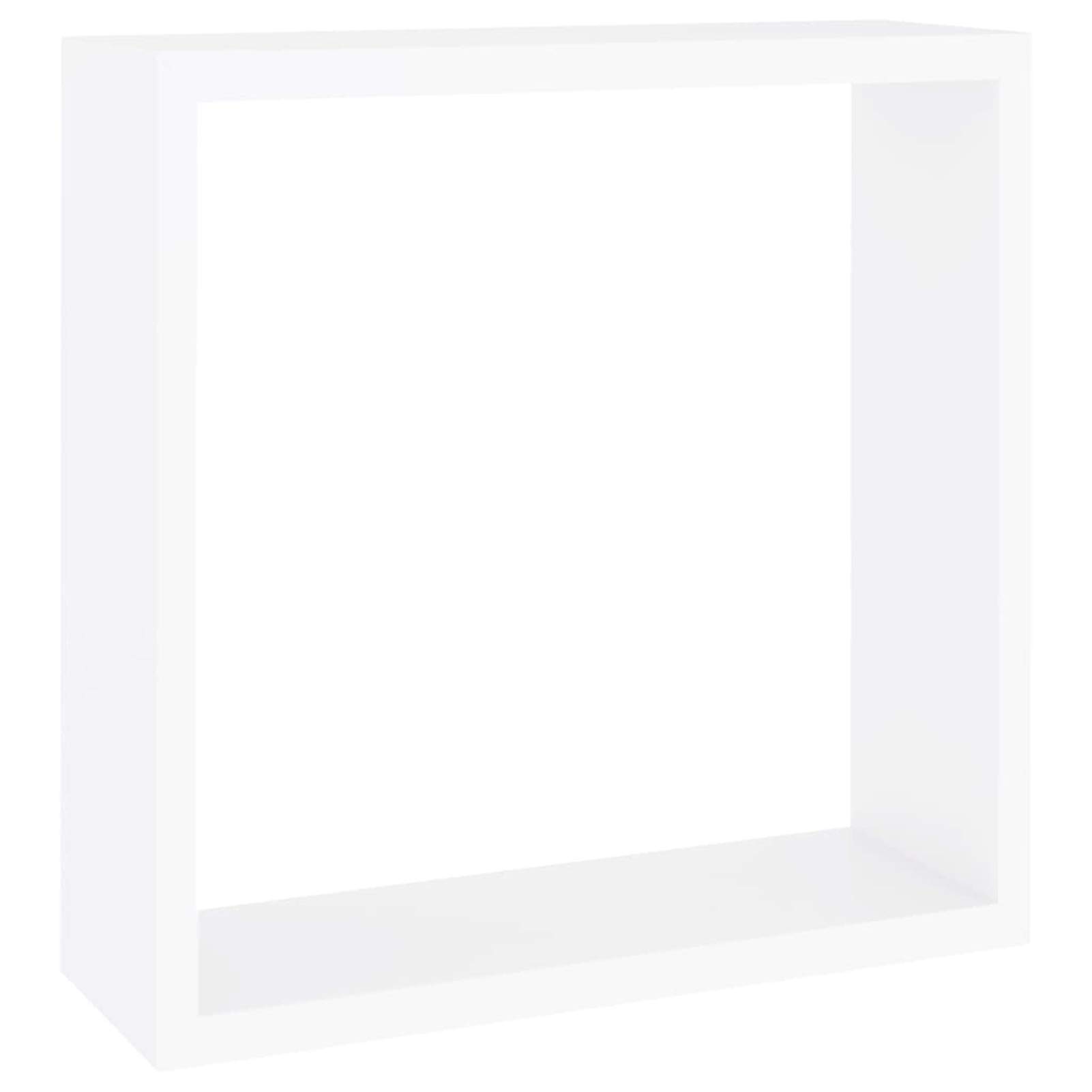 Festnight Mensole a Cubo da Parete 3 pz Bianco in MDF,Set 3 Mensole Scaffale,Mensole a cubo,Mensole a Cubo da Parete,Set di 3 Mensole,Set di 3 Mensole a Cubo da Parete