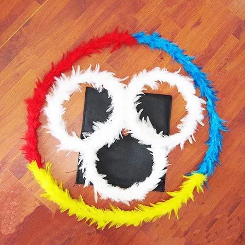 Miniatura 3 de SUMAG Juego completo con bufandas, accesorios mágicos, círculo de plumas que cambian de color, trucos de magia para magos, accesorios de primer