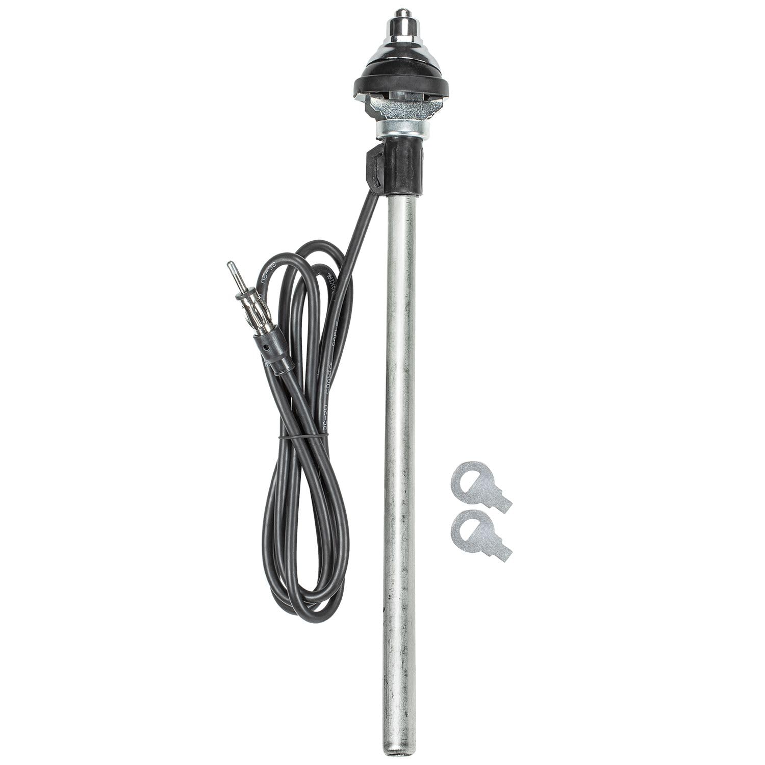Guardabarros Universal Telescópico 1,2 m Cable Enchufe DIN Aspecto Cromado