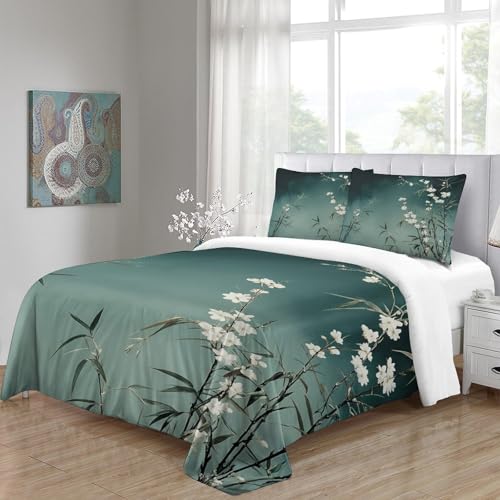 Housse de couette bambou microfibre hypoallergénique lavable en machine sans repassage - 8