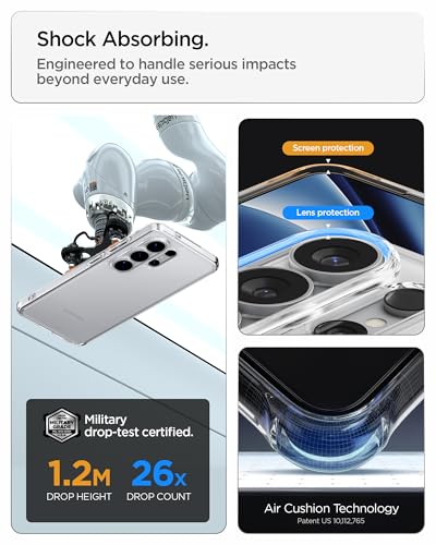 Image of Spigen Ultra Hybrid | Samsung Galaxy S26 Ultra Case [Transparent] [Air Cushion Protection] Galaxy S26 Ultra Back Cover | TPU+PC - Crystal Clear