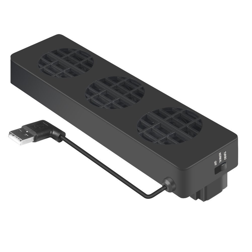 External Cooler for NS Dock station, USB Cooling Fan with 3 Small Fans for Nintendo Switch Dock