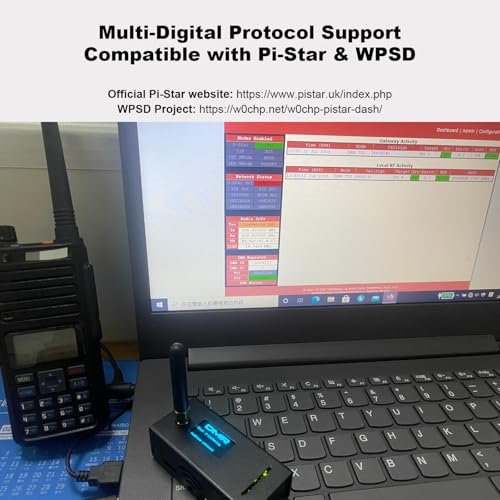 Image of AURSINC Upgraded MMDVM Hotspot Spot Radio Station WiFi Digital Voice Modem Work Contained with Raspberry Pi Zero 2W, Supports C4FM YSF POCSAG NXDN DSTAR P25 DMR, Pi-Star /WPSD, V1.5.2