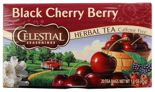 Celestial Seasonings Black Cherry Berry Herbal Tea, 20 Count