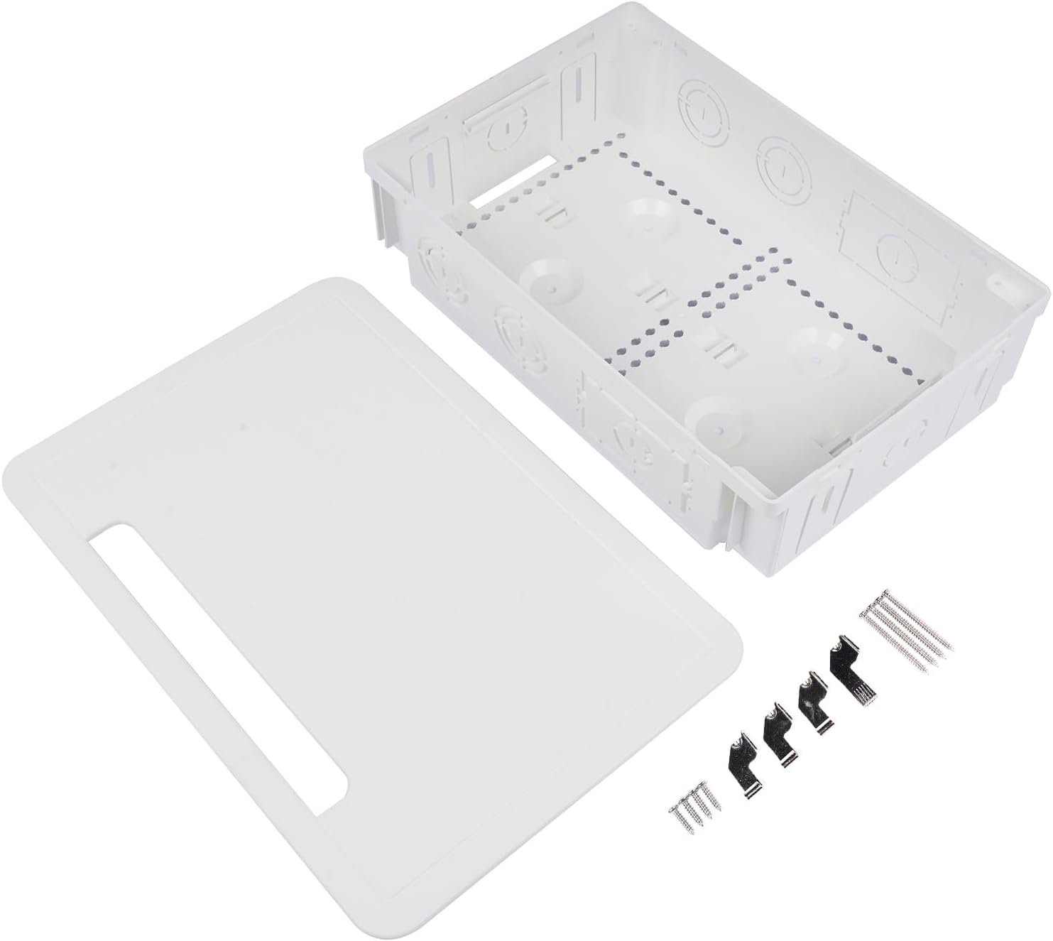 in Wall Cable Management Kit 9" in-Wall TV Media Box Recessed TV Outlet & Network Enclosure - Replacement for Working with Roku, Apple TV, Fire TV Stick