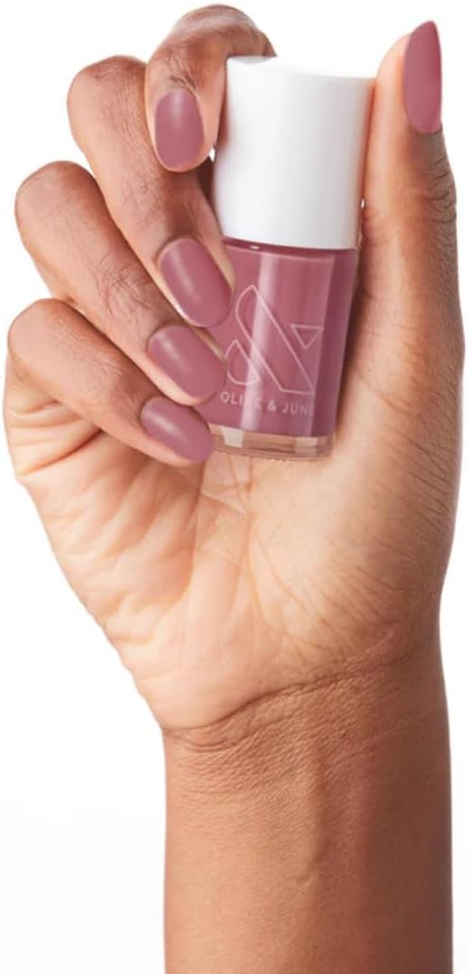 Esmalte de uñas de larga duración Olive & June | Acabado regordete tipo gel, no necesita lámpara | Dura hasta 10 días | Color con calidad de salón en casa | Brillo resistente a las astillas, vegano y libre de crueldad 15 | Rancho de higos