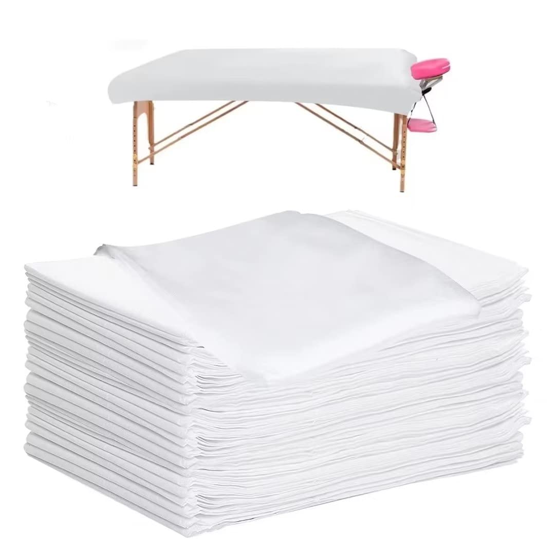 Disposable Bed Sheets, 50Pcs Massage Table Sheets 31" x 71