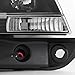 AKKON - For 1999-04 Jeep Grand Cherokee Full LED Daytime Running Lamp Bar Projector Headlights Black Housing Clear Lens Set