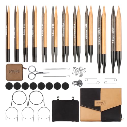 Image of Knitter's Pride Day & Nite Regal Interchangeable Needle Set 5 inch inch (13cm) - 11 US Sizes (2.5 to 11)