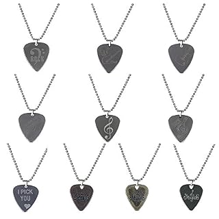 PUNK Pendentif médiator acier inoxydable pour guitare basse électrique Variety Creative Designs Yellow bronze - Les Beatles, Paul McCartney, John Lennon, RIngo Starr, George Harrison PUNK Pendentif médiator acier inoxydable pour guitare basse électrique Variety Creative Designs Yellow bronze – Image 3