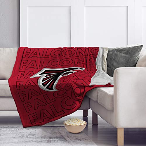 Image of Pegasus Sports Officially Licensed NFL Echo Team Wordmark Plush Throw Blanket, 60 inch x 70 inch