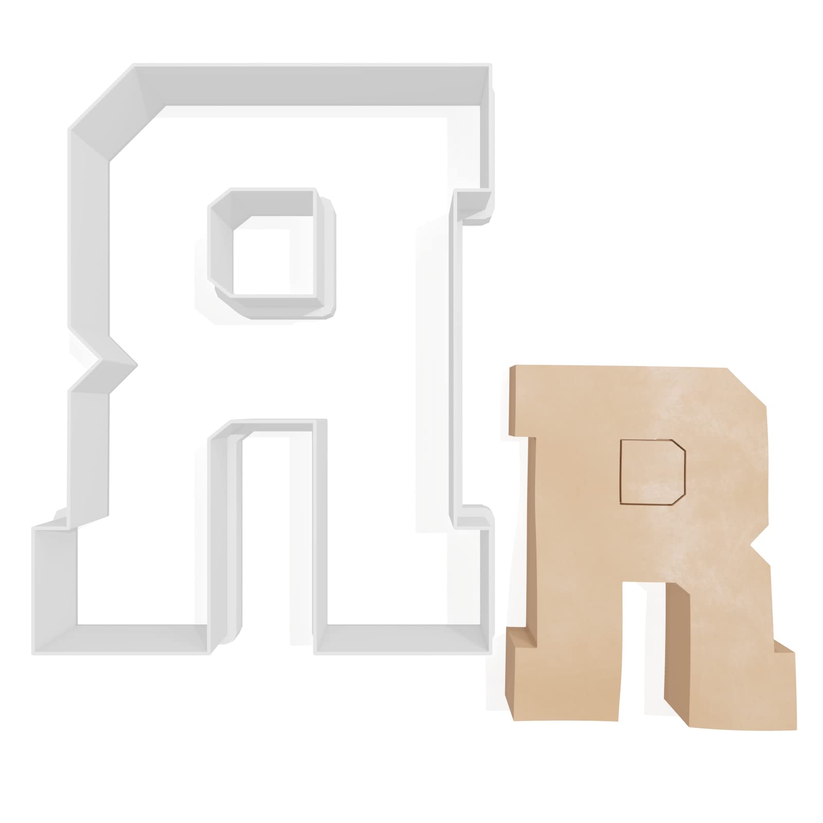 Varsity Letter R Cookie Cutter - 3 Sizes
