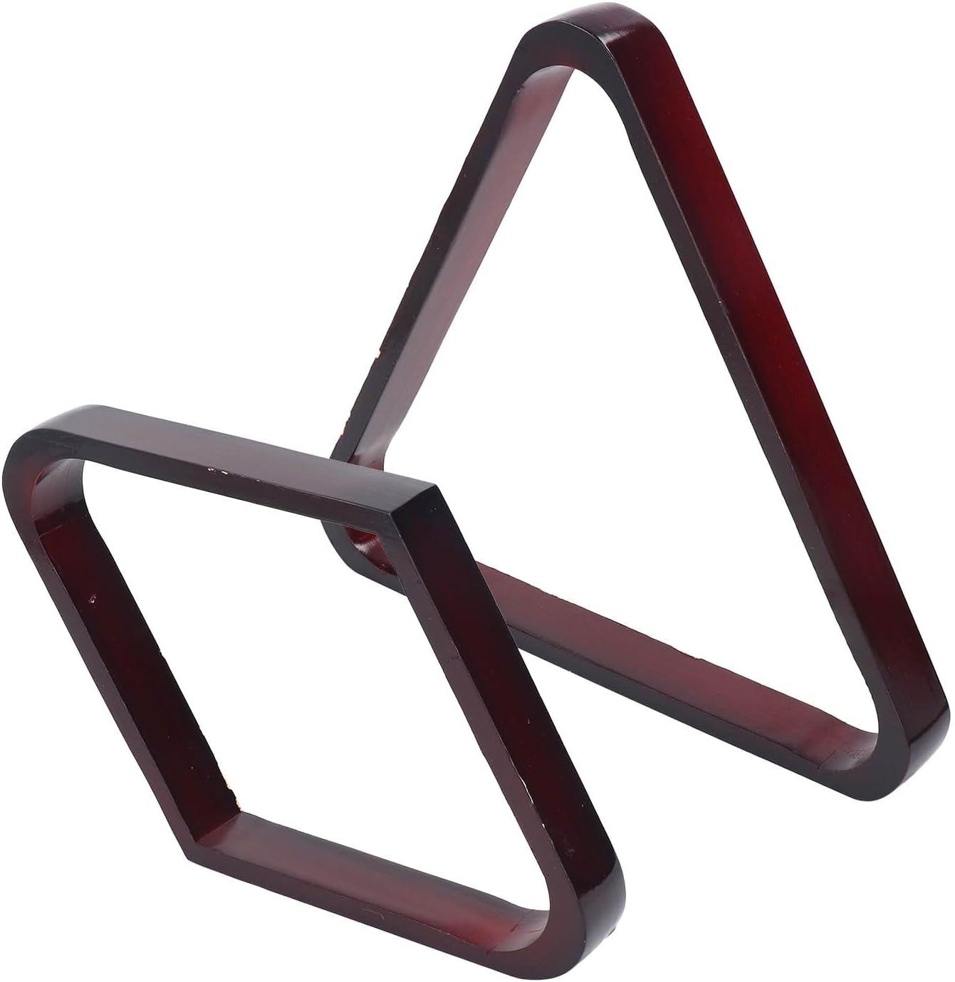 Wine Red Pine Billiard Rack Set, Wood Construction, Includes 9 Stand and Triangular Rack, Fits 5.72cm Billiard Balls, for Home and Bar Games