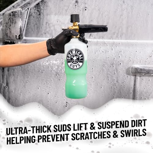 Image of Chemical Guys TORQ Professional Max Foam 8 Foam Cannon for Pressure Washer | 32 oz bottle included, compatible with all pressure washers, 30 percent thicker foam, brass components