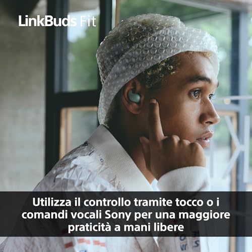 LinkBuds Fit - Cuffie True Wireless Bluetooth con Noise Cancelling - Comfort a lungo, IPX4, High-Res Audio, modalità Ambient Sound, batteria fino a 21 ore, Multipoint, iOS e Android - Black - Cuffia gaming - Immagine 8