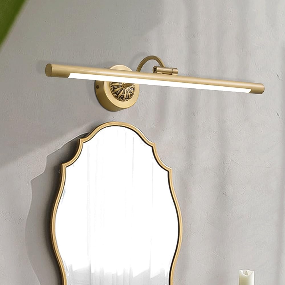 Applique da parete a LED 8/11/15W, illuminazione nordica for lavabo, lampada da bagno in metallo color rame for specchio, mobiletto del corridoio della cucina(Gold,11W)