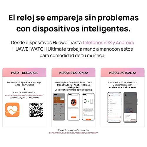 Huawei Watch Ultimate Smartwatch, Ios & Android, Innovative Liquid Metal Material, 100M Dive Technology, 14-Day Battery Life, All-Day Health Management, Deep Sea Blue Eu/Uk Version #TOP7