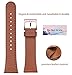 WFEAGL for Fitbit Versa Band, Top Grain Leather Band for Fitbit Versa/Versa 2 /Versa Lite/Versa SE Fitness Smart Watch (BrownBand + Rosegold Buckle)
