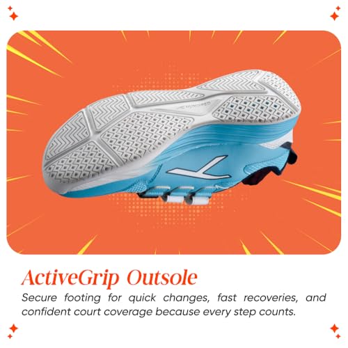 Image of Hundred Court Champions Unisex Non-Marking Court Shoes | Badminton, Pickleball, Table Tennis & Other Indoor Sports | Lightweight, Cushioned Grip