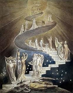 Posterazzi Jacobs Ladder Poster Print by William Blake, (11 x 14)