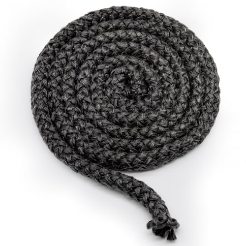 Adviace 842-2350 Stove Door Gasket Rope for Quadra-Fire CB1200, 1200i Pellet Stoves and Quadrafire DV-44, DV30 Gas Stoves Parts, 7/8" x 7FT High Temperature Graphite Impregnated Fiberglass Seal Rope.