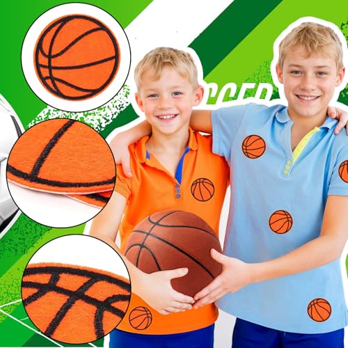 36pcs Ball Sports Iron On Patches Basketball Football Baseball Soccer Embroidered Sew On Applique Repair Patch DIY Crafts for Clothing Jacket Jeans Pants Dress Backpack Hat - Thumbnail 3
