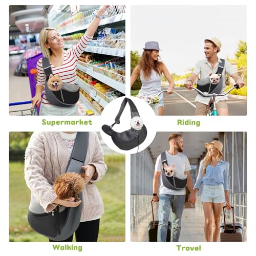 Herbst Hunde Tragetaschen, Hundetragetasche, Verstellbare Tragetasche Hund, Hundetasche für Kleine Hunde, Hunderucksack Hundetragetuch Outdoor Katzentrage Reise, Transporttasche für Haustiere
