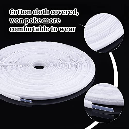 Ph Pandahall 20M/21.9 Yards Cotton Covered Boning Roll, 13Mm/0.5 Inch White Plastic Boning Roll Sew-Through Boning Support For Wedding Dress Nursing Caps Corset Bridal Gowns Swimwear Handbags #TOP3