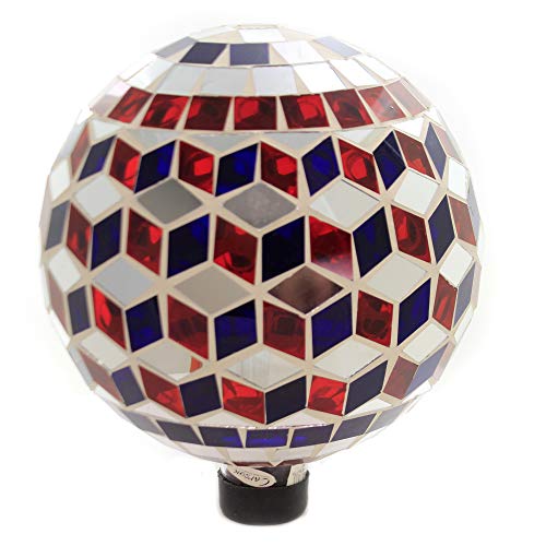 Carson 65836 America Gazing Ball, 10-inch High, Multicolor