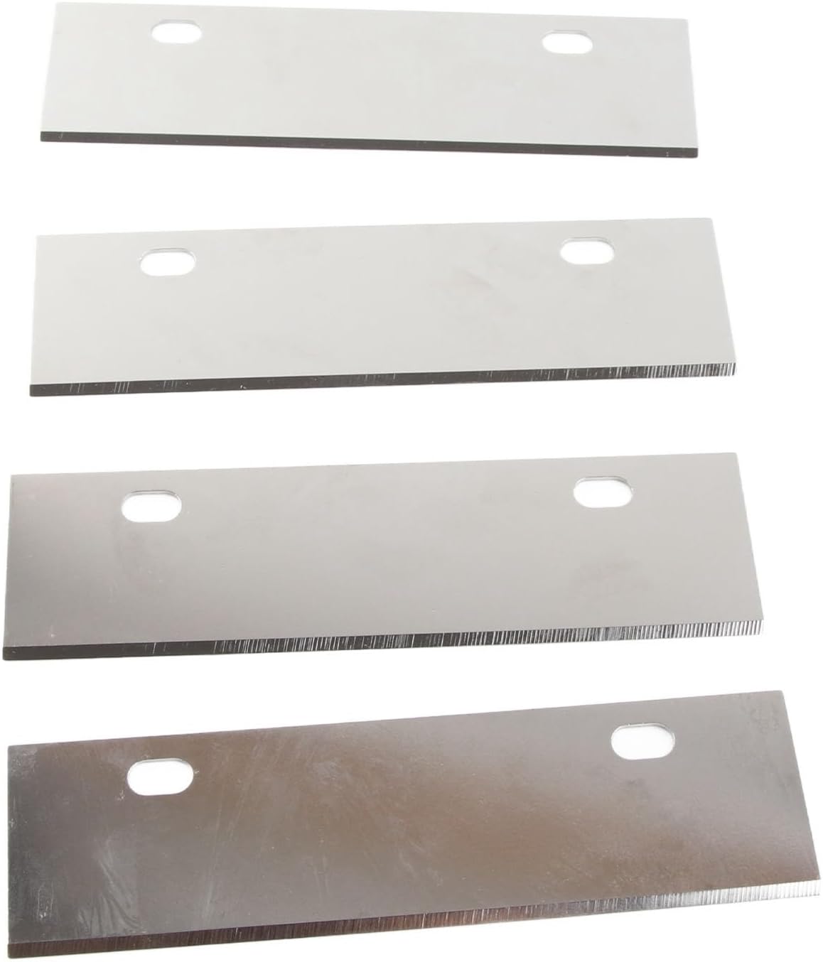 4Pcs Grill Scraper Blades, 6 x1.8in Stainless Steel Grill Griddle Scraper Blade Replacement Flat Top Grill Accessories Griddle Cleaning Kit for Outdoor BBQ